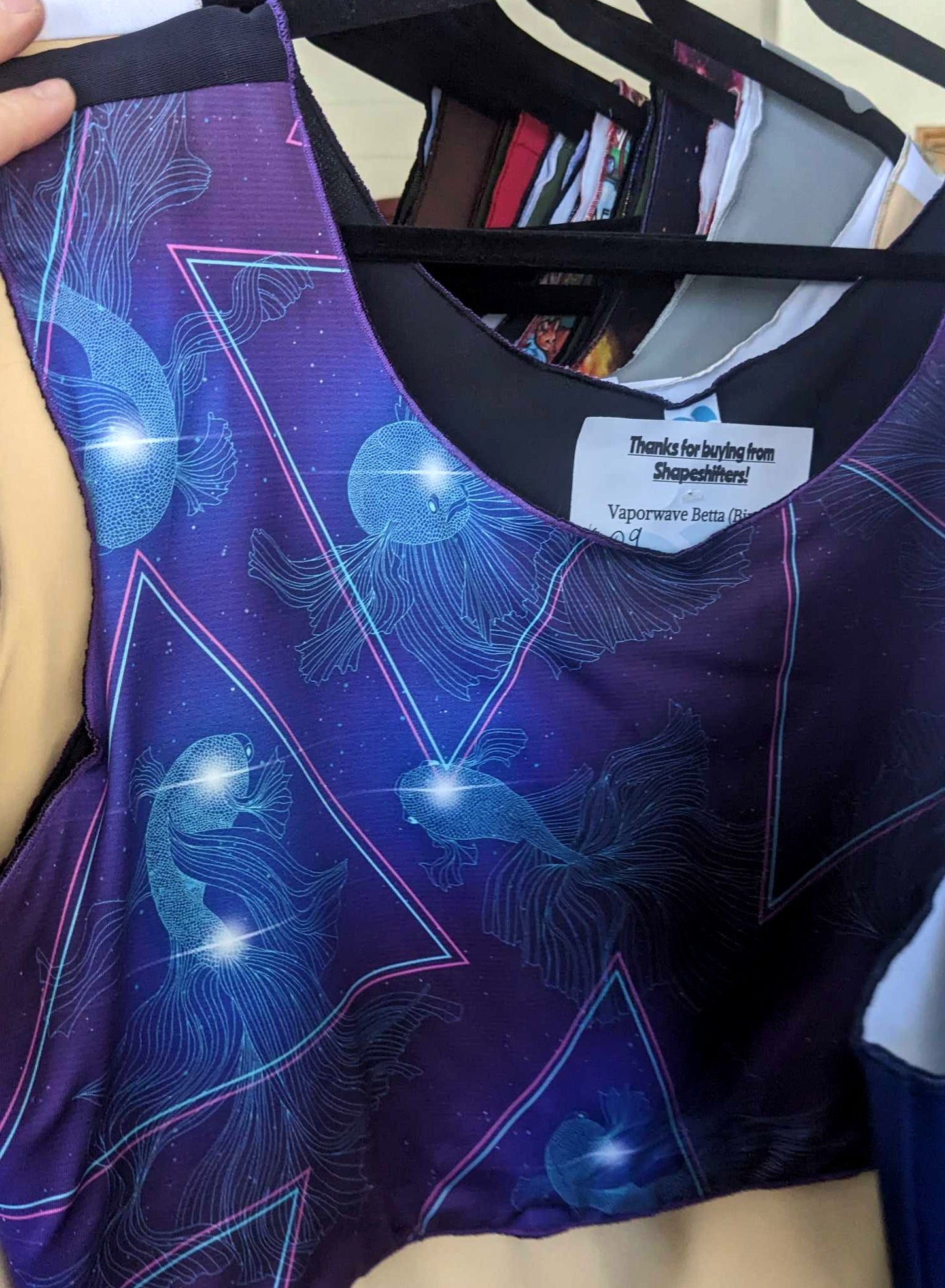 Vaporwave Betta chest binder