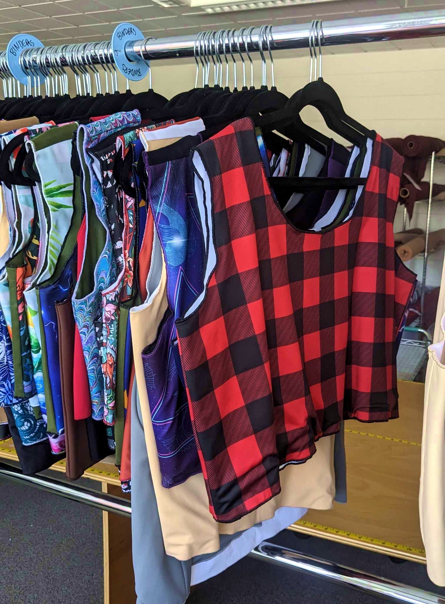 Buffalo Plaid chest binder