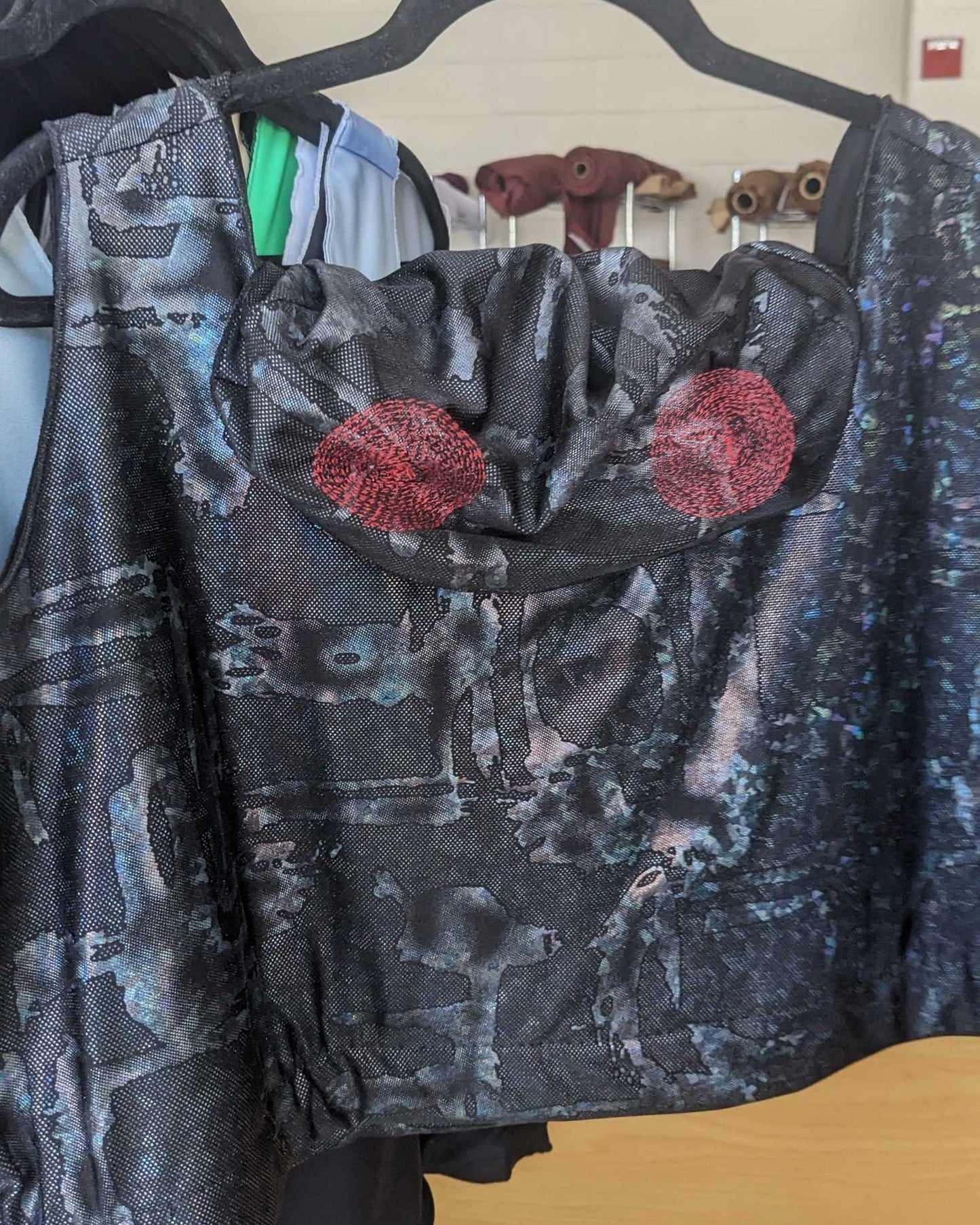 Mothman Sports bra with Hood and Eyes