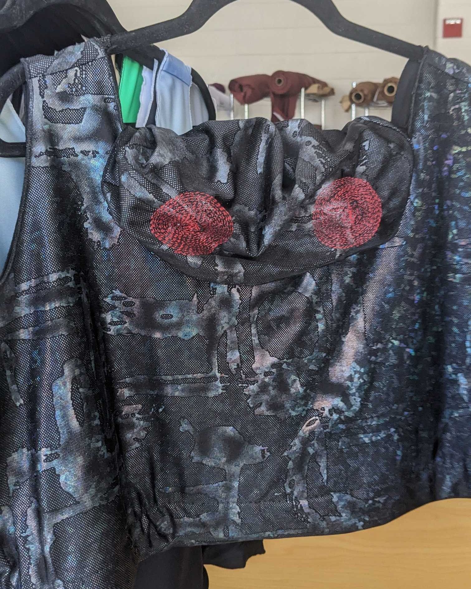 Mothman Sports bra with Hood and Eyes